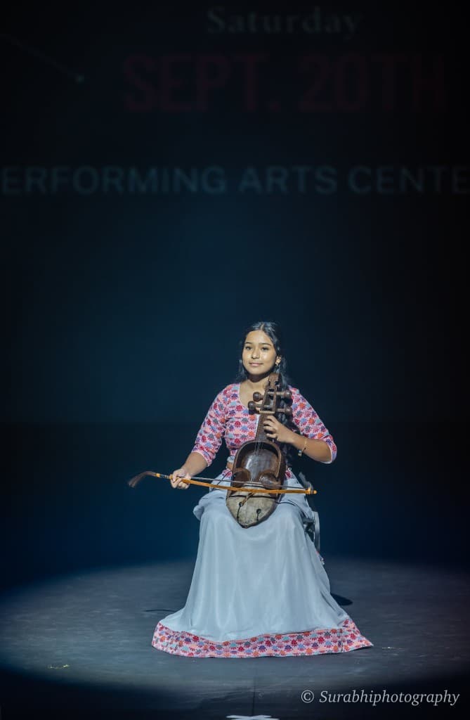 Yeju Shrestha performing at a cultural event